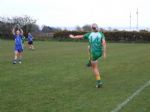 Roisin O'Boyle takes a sideline kick