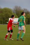 Hugh gave the full back problems all game...