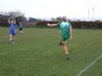 Roisin O'Boyle takes a sideline kick